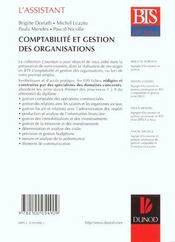 Comptabilite Et Gestion Des Organisations - 4ème de couverture - Format classique