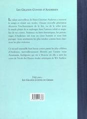 Les Grands Contes D'Andersen - 4ème de couverture - Format classique