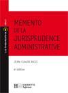 Memento De La Jurisprudence Administrative - Couverture - Format classique