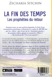 La fin des temps ; les prophéties du retour (3e édition) - 4ème de couverture - Format classique