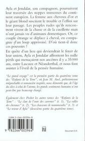Les enfants de la terre Tome 4 : le grand voyage - 4ème de couverture - Format classique