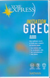 Grec initiation - Couverture - Format classique