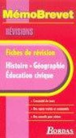 Histoire-Geographie-Education Civique 3eme ; Revision
