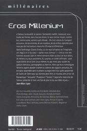 Eros millenium - 4ème de couverture - Format classique