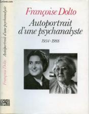 Autoportrait d'une psychanalyste, 1934-1988 - Couverture - Format classique