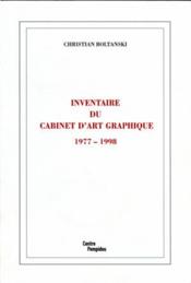 Inventaire Du Cabinet D'Art Graphique 1977-1988