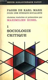 Pages De Karl Marx Pour Une Ethique Socialiste, 1. Cosiologie Critique - Couverture - Format classique