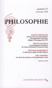 Revue Philosophie N.97 - Couverture - Format classique
