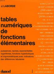 Tables Numerique - Couverture - Format classique