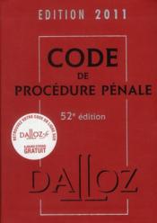Code de procedure penale (edition 2011)