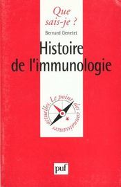 Histoire de l'immunologie - Intérieur - Format classique
