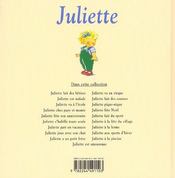 Juliette va au cirque - 4ème de couverture - Format classique