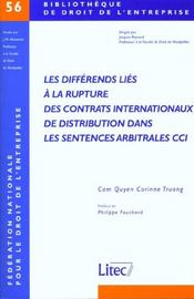 Les differents lies a la rupture des contrats internationaux de distribution dans les sentences - Intérieur - Format classique