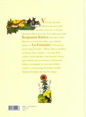 Fables de La Fontaine ; la grenouille qui veut se faire aussi grosse que le boeuf... et autres fables - 4ème de couverture - Format classique