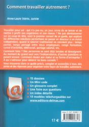 Comment travailler autrement ? - 4ème de couverture - Format classique