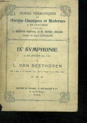 IXe Symphonie en Ré Mineur (Op. 125) - Couverture - Format classique