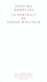 Le portrait de sarah malcolm - Couverture - Format classique