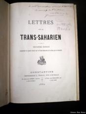 Lettres sur le trans-saharien - Couverture - Format classique