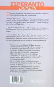 Esperanto express - 4ème de couverture - Format classique