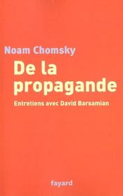 De la propagande - entretiens avec david barsamian - Intérieur - Format classique