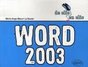 Word 2003 - Intérieur - Format classique
