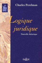 Logique juridique ; nouvelle rhétorique - Couverture - Format classique