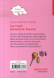 La vraie princesse Aurore - 4ème de couverture - Format classique