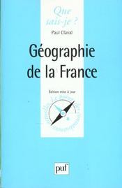 Géographie de la France  - Paul Claval 