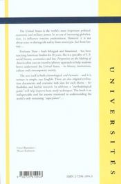 Perspectives on the making of America : an introduction to U.S. civilization - 4ème de couverture - Format classique