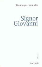 Signor Giovanni - Intérieur - Format classique