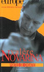 Revue Europe n.880 : Valere Novarina ; poètes de Croatie ; août-septembre 2002 - Intérieur - Format classique