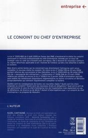 Le conjoint du chef d'entreprise - 4ème de couverture - Format classique