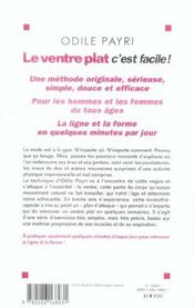 Le ventre plat, c'est facile (édition 2006) - 4ème de couverture - Format classique