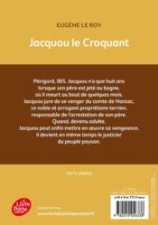 Jacquou le croquant - 4ème de couverture - Format classique