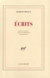 Ecrits - Couverture - Format classique