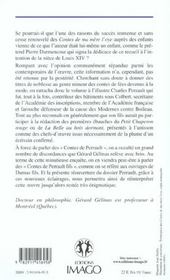 Enquete Sur Les Contes De Perrault - 4ème de couverture - Format classique