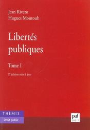 Libertes Publiques T1 9e Edition 9e Edition Jean Rivero