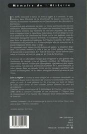 La conquete de constantinople - histoire de la quatrieme croisade - 4ème de couverture - Format classique