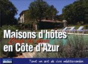 Maisons d'hôtes en Côte d'Azur - Couverture - Format classique