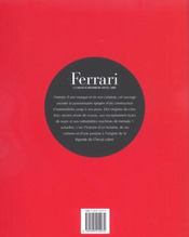 Ferrari - 4ème de couverture - Format classique