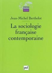 La sociologie francaise contemporaine (2e édition) - Intérieur - Format classique
