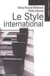 Le style international - Couverture - Format classique