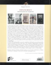 Fernand Braun ; photographe des Charentes - 4ème de couverture - Format classique