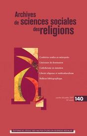 Archives de sciences sociales des religions t.140 - Intérieur - Format classique
