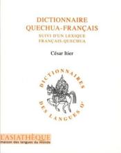 Dictionnaire quechua-français - Couverture - Format classique