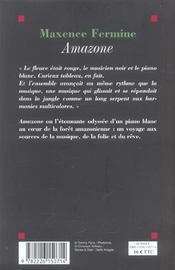 Amazone - 4ème de couverture - Format classique