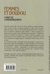Femmes et doudou ; l'objet de l'endormissement - 4ème de couverture - Format classique