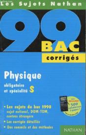 Bac 98/99 Physique Terminales Corriges - Couverture - Format classique
