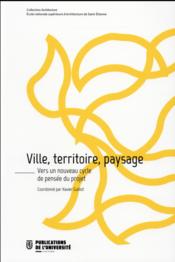 Ville territoire paysage - Couverture - Format classique