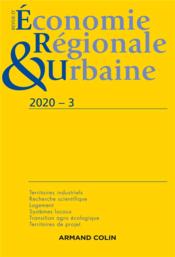 Vente  Revue d'économie régionale et urbaine N.2020-3 ; varia  